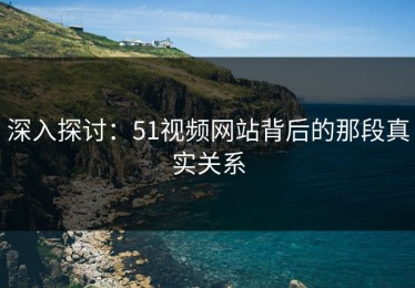 深入探讨：51视频网站背后的那段真实关系